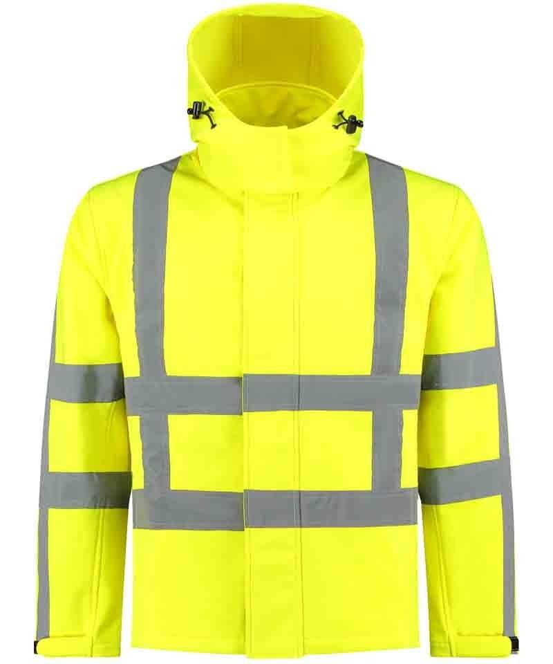 RWS Softshell jas geel | RWS high-visibility werkkleding