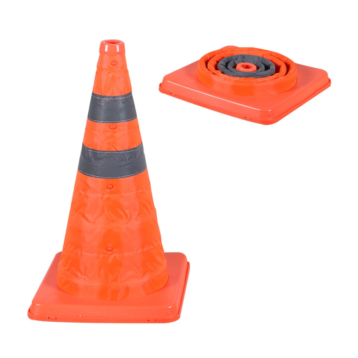 30 cm Oranje afzetkegel van flexibel UV-bestendig PVC