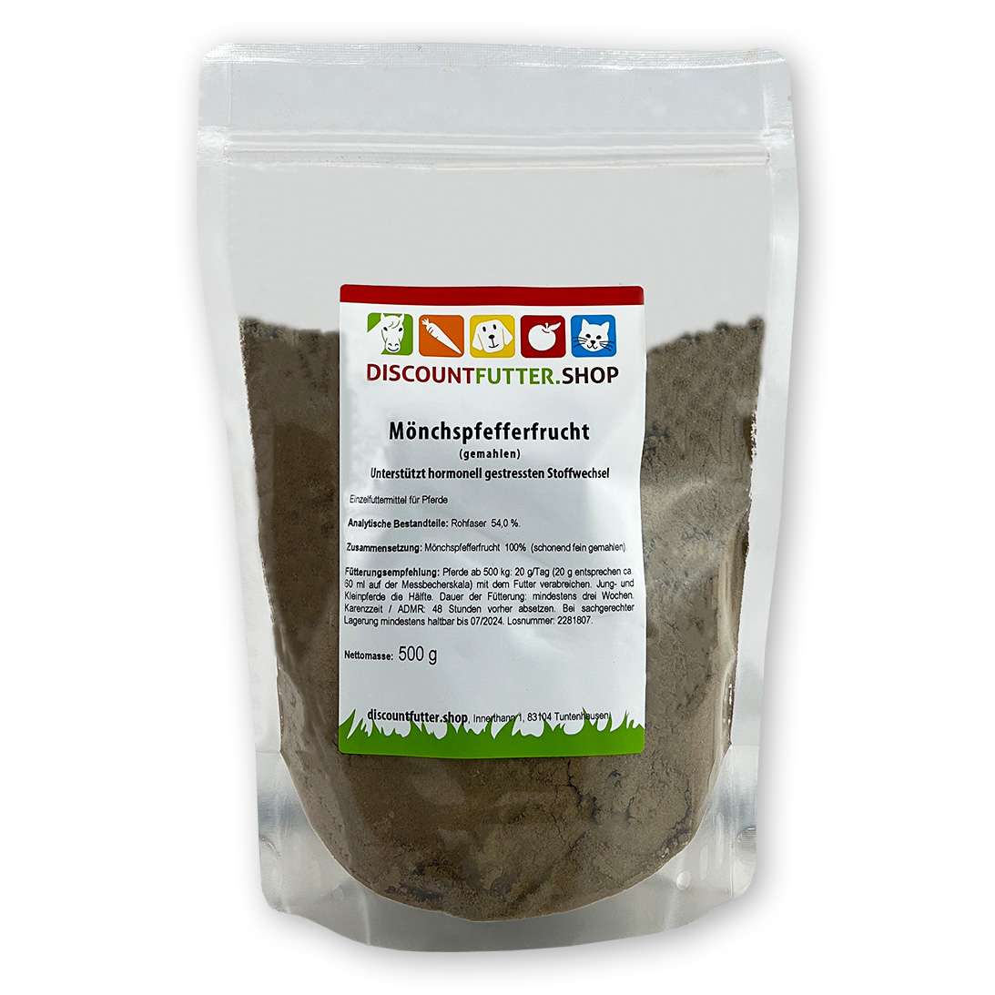 PharmaHorse Mönchspfeffer Für Pferde – 1000 G, 100% Rein, Ohne Zuckerzusatz