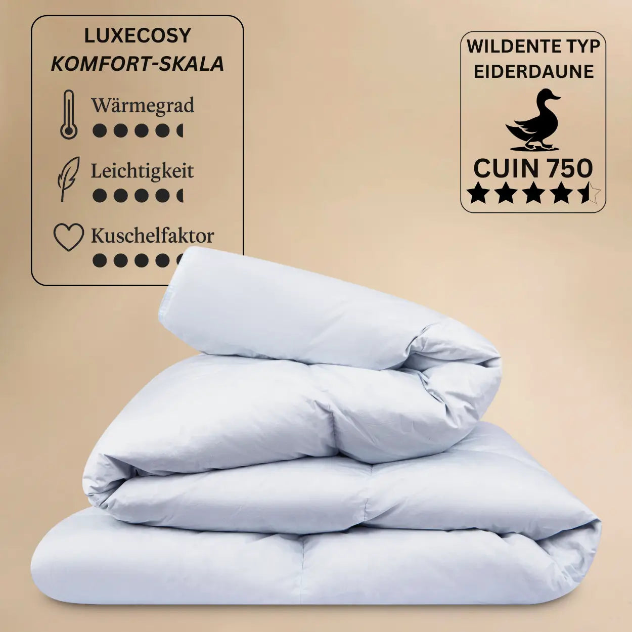 Couette en duvet de canard 200x220 FALKETIND chaud