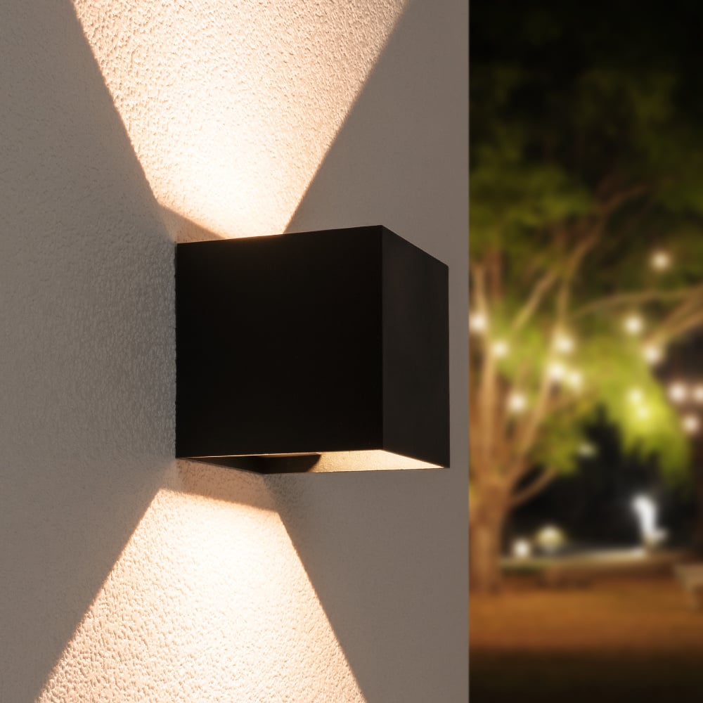 SILAMP LED Wandleuchte 30 W, Schwarz, IP65, 3000 Lumen, Warmweiß 2300–3500 K – Für Garten, Garage & Terrasse
