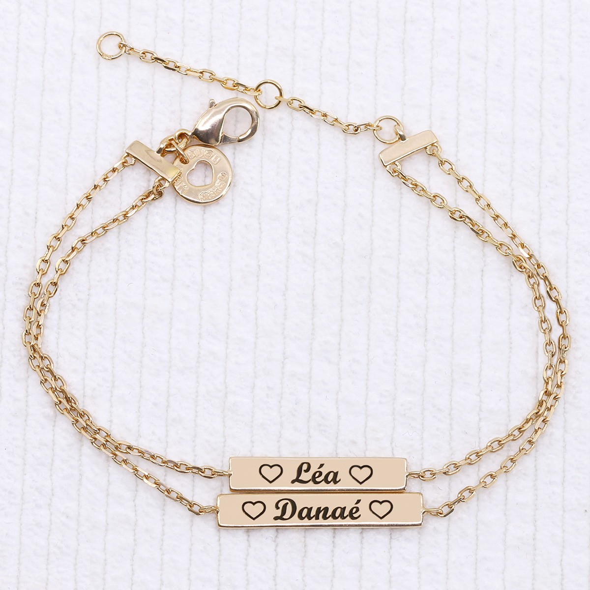 Bracelet Plaqué Or 'Aline' - 18 Cm, Marque Hierzegger - Neuf Avec étiquettes