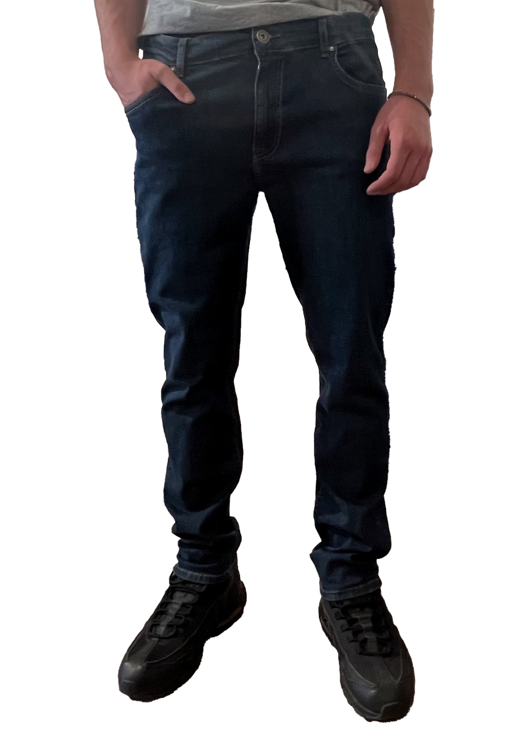 Jeans Uomo 46 48 50 52 54 56 58 60 HOLIDAY Strech Vita Alta Blu - Foto 11