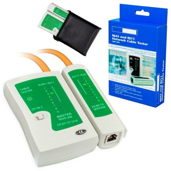 KAIWEETS Netzwerktester KF01 - RJ45 RJ11 Kabeltester Für LAN Und Telefonleitungen