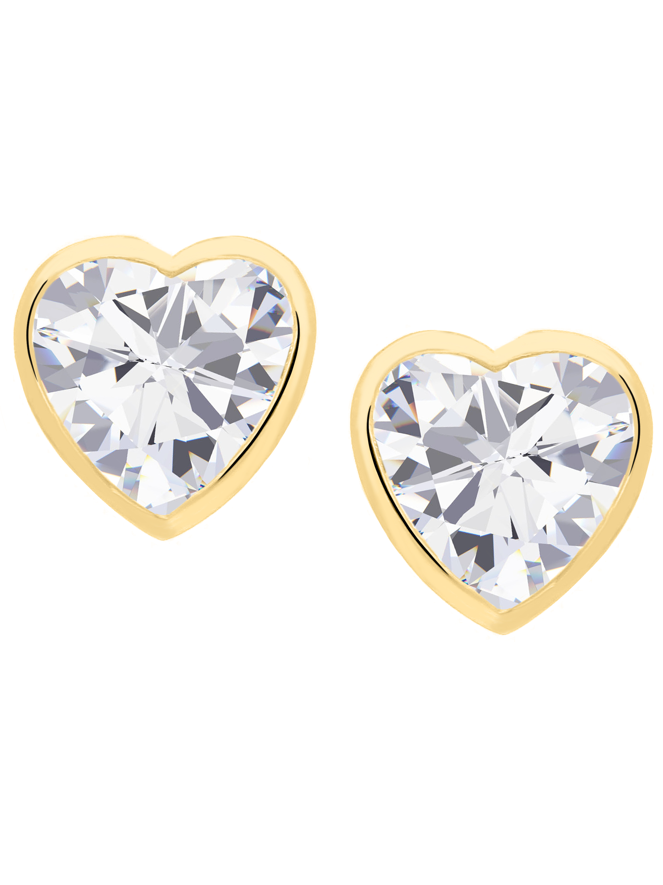 Produktbild von Ohrringe Ohrstecker Herzen 585 Weißgold 8 Brillanten Zus. 0,03 Ct. P1/KL