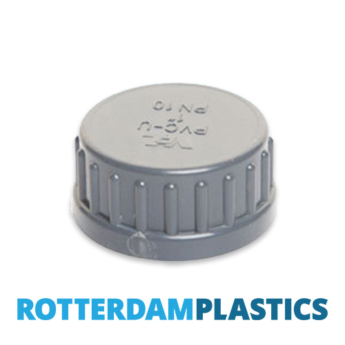 Blindstoppen Afsluitdop met binnendraad 3/4 inch Draadkap PVC Slangkappen Zeskant Uitlooppreventor Waterleiding Afsluitdop met onderlegring 12 stuks