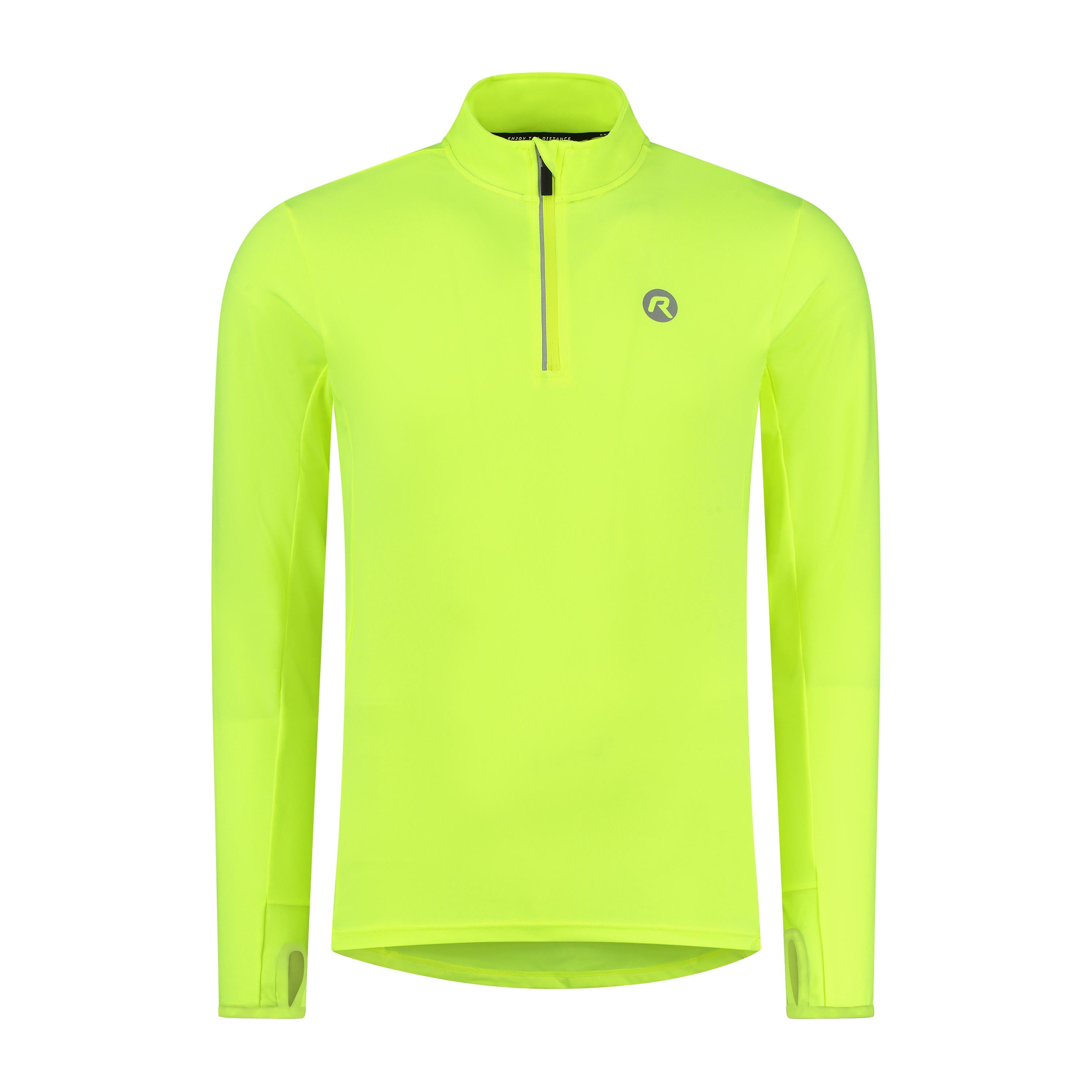 Core Hardlooptop Lange Mouw 1/2 Zip Heren Neon Geel