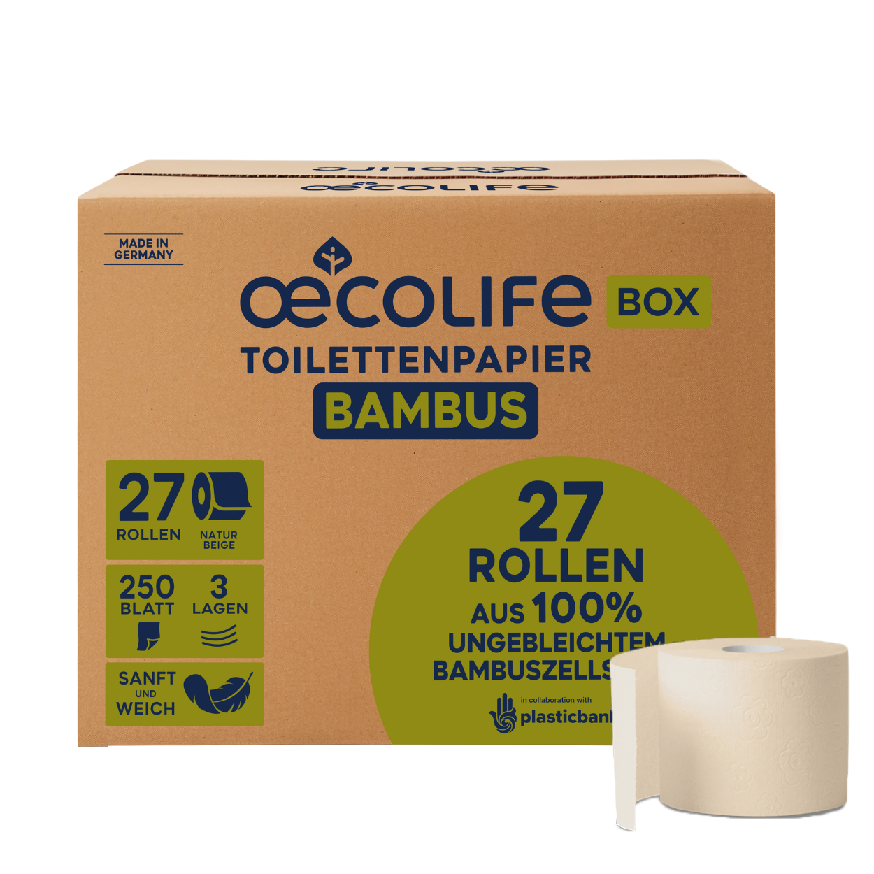 Bambus-Toilettenpapier als Gropackung: nachhaltig | oecolife  oecolife  Shop