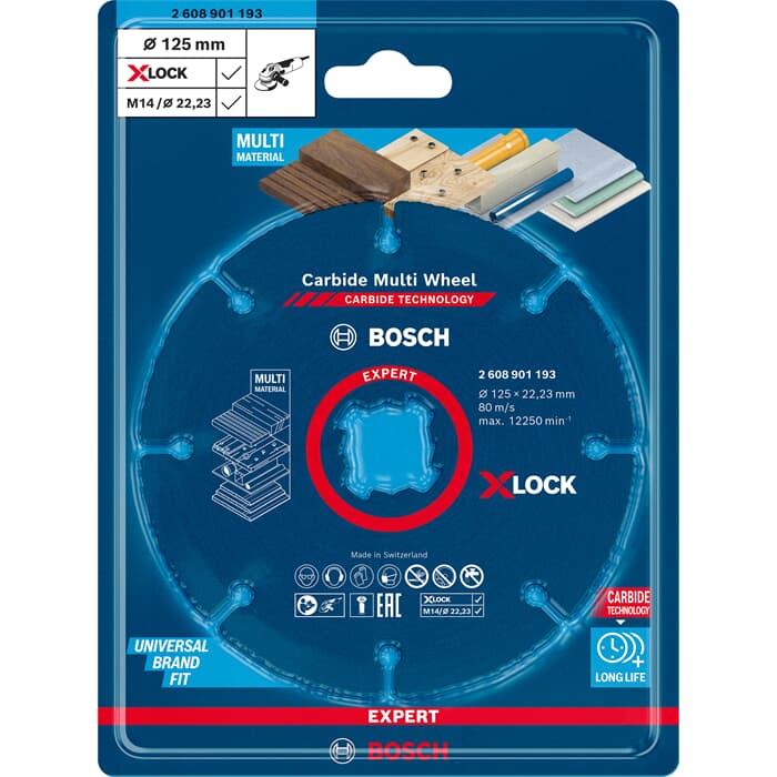 bisco Bosch Expert X-Lock Carbide Multiwheel, 125 x 22,23 mm Lefeld