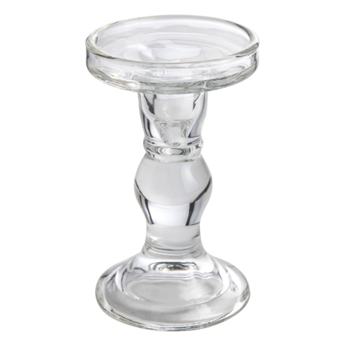 Dual-Kerzenständer für Spitz- oder Stumpenkerzen Glas 14,5cm
