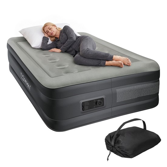 Luftmatratze Luftbett mit eingebauter Luftpumpe für 1 Person 196x97x47