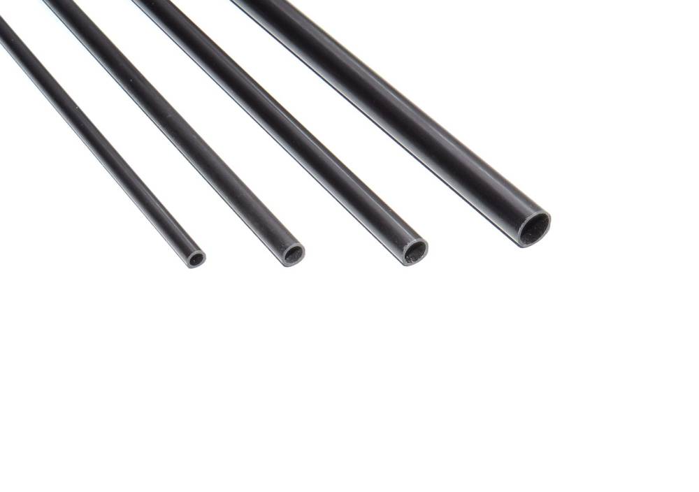 4x 3K Kohlefaser-Rohre 500mm - 19mm Außen- 17mm Innendurchmesser