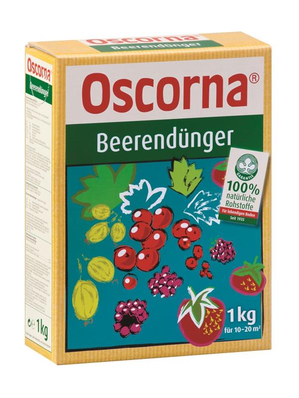 Oscorna Beerendnger organischer NPK Naturdnger fr Beerenobst und  Obstbume 1 Kg Karton | 7037