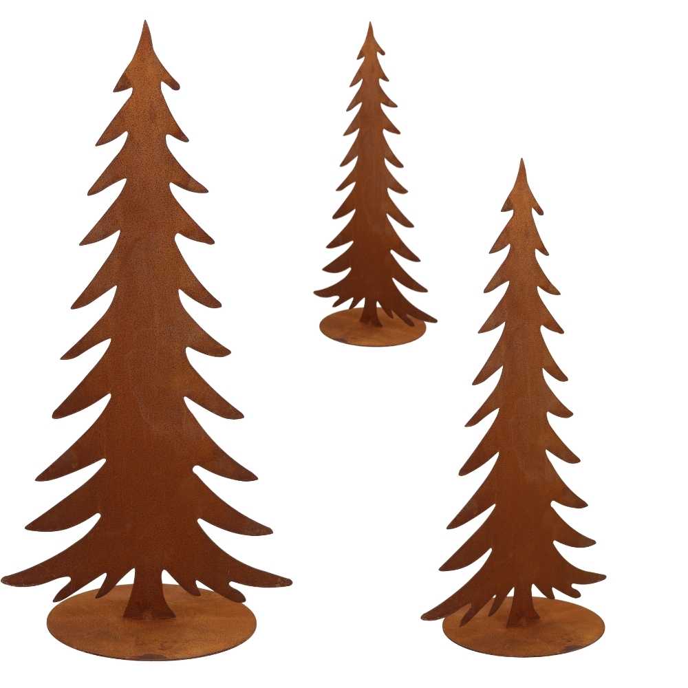 Tannenbaum Rost auf Bodenplatte – 50 / 75 / 100 cm