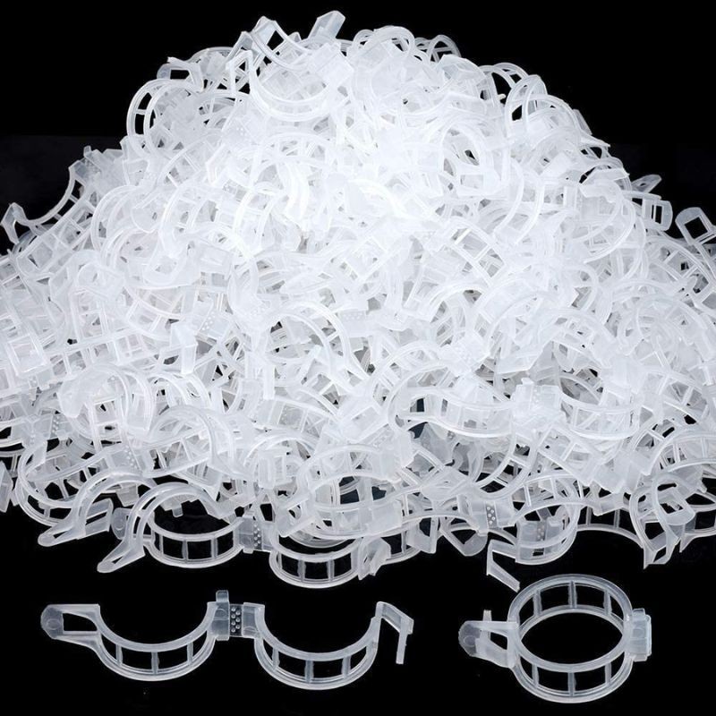 100 Clip Per Piante Da Giardino Bianche - Supporti Per Pomodori, Cetrioli, Viti - Riavvvitabili E Resistenti In PP
