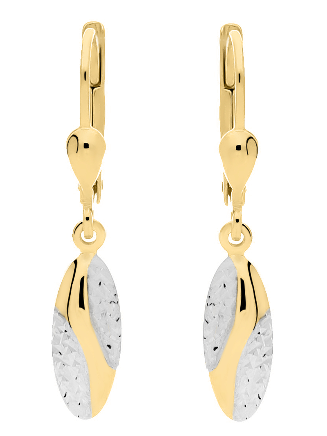 Aladina Ohrhänger 333 [Gelb- Weißgold]