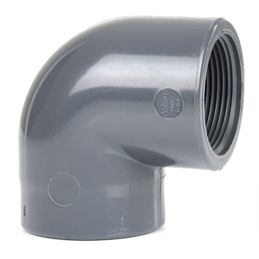 PVC Winkel 90° Gewinde int. x Gewinde int