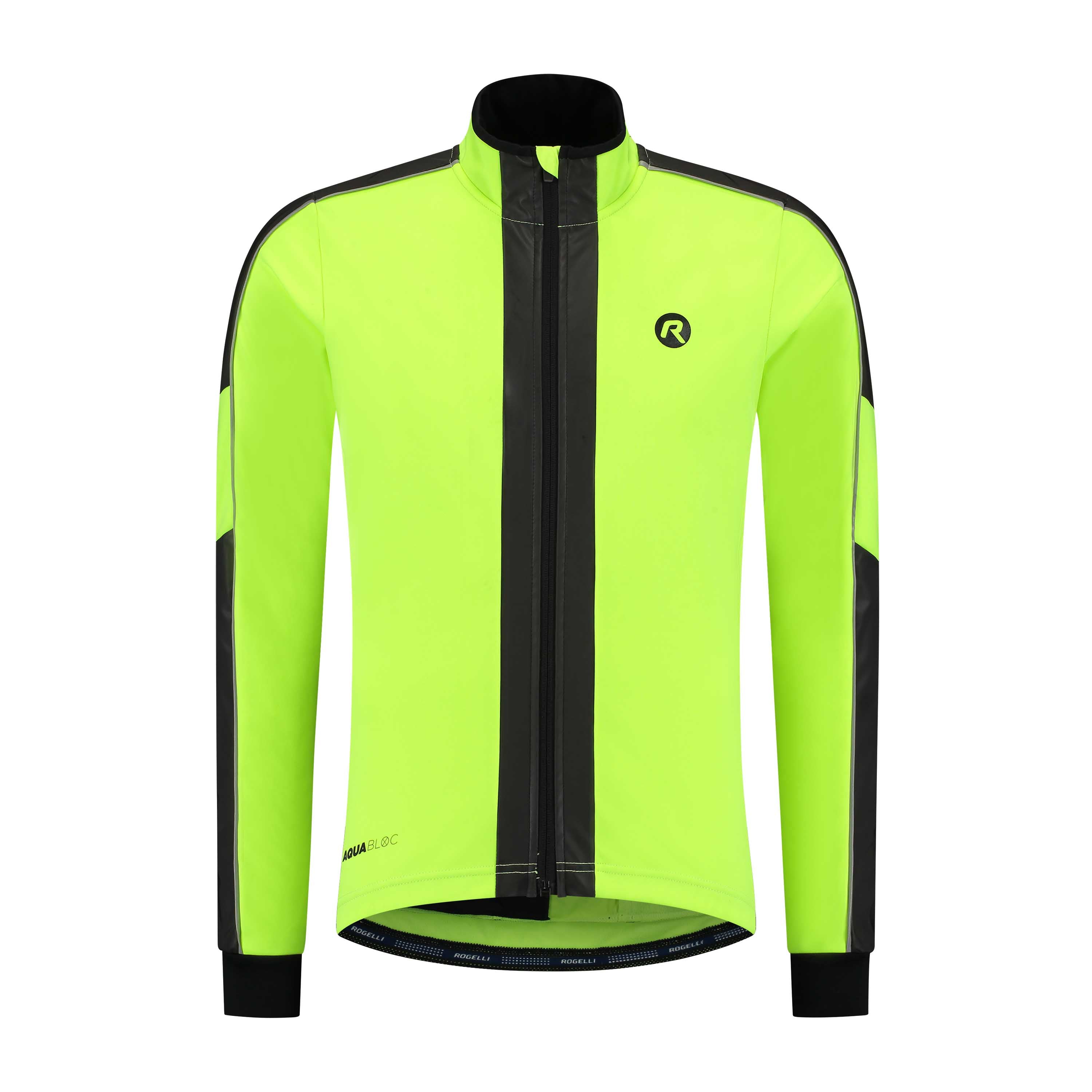Essential Hi Vis Fietsjack Heren | Neon Geel | Rogelli