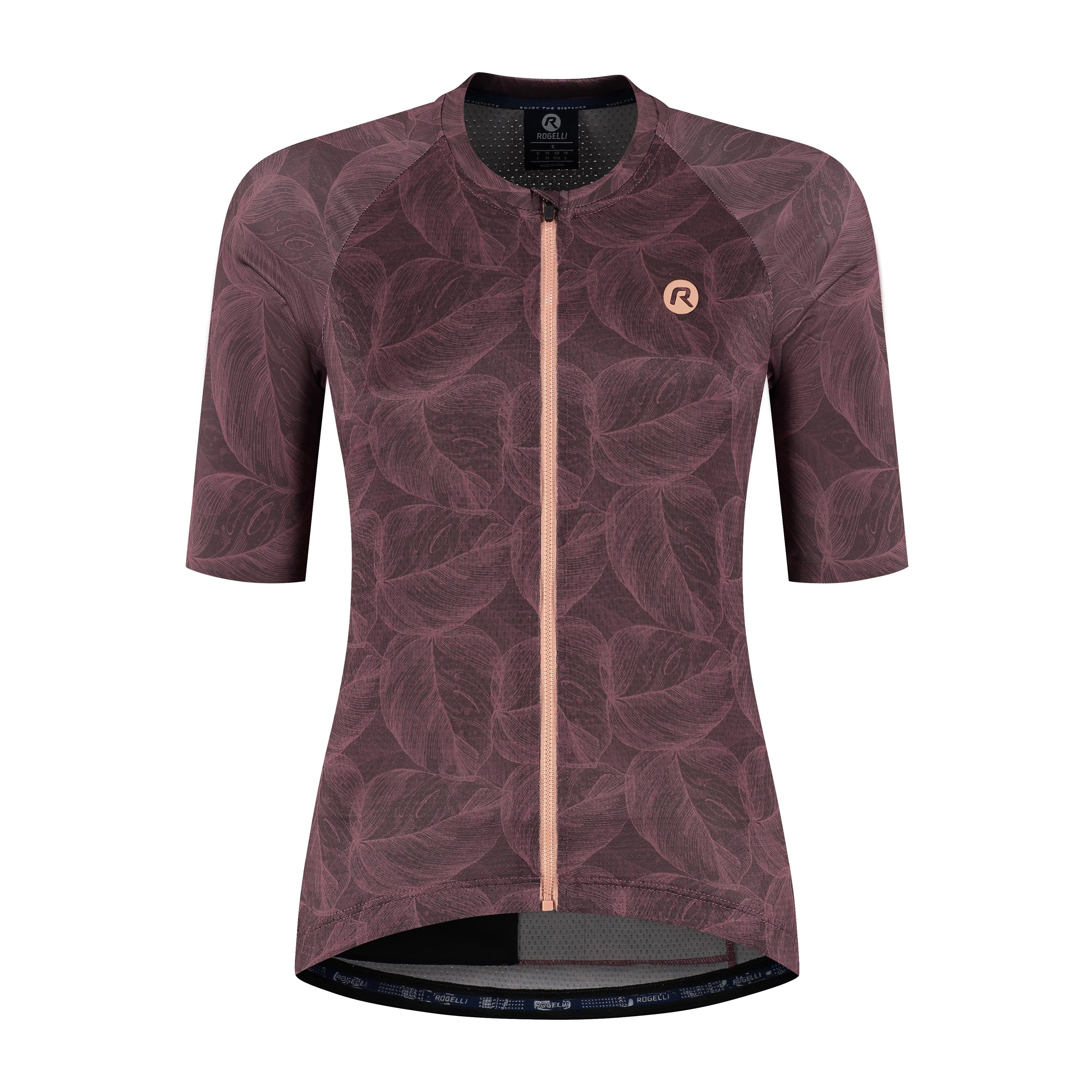 よしゆ Essential Graphic II Fietsshirt Dames | Bordeaux | Rogelli