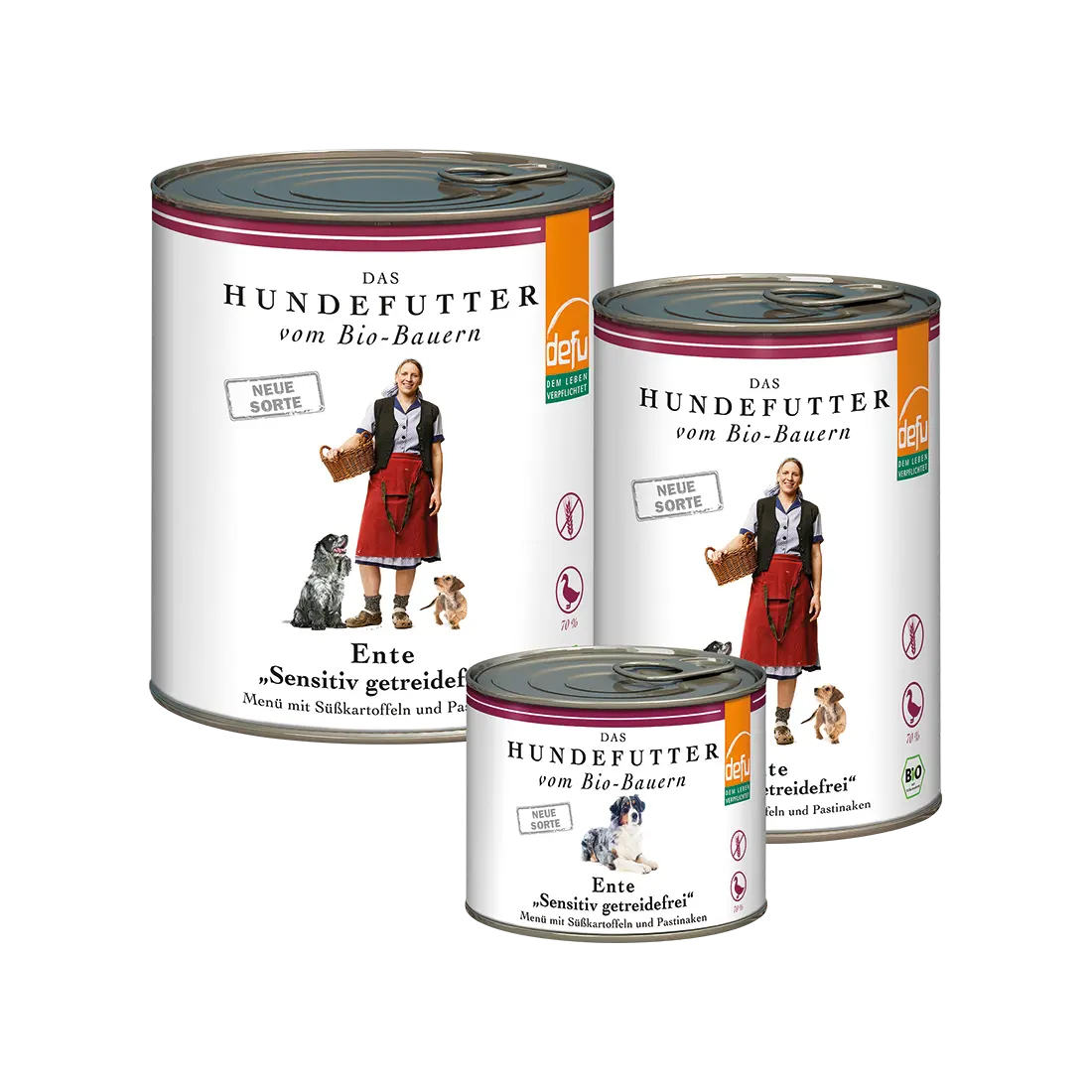 defu Bio Hundefutter Ente "Sensitiv getreidefrei" Hunde-Men