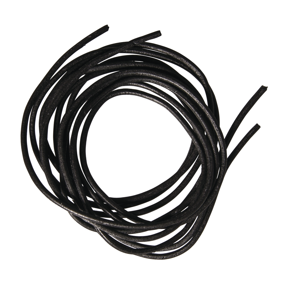 Rayher Rundriemen Aus Rindleder – 2 Mm Durchmesser, 100 Cm Lang, 2 Stück – Für Schmuck, Basteln & Lederarbeiten