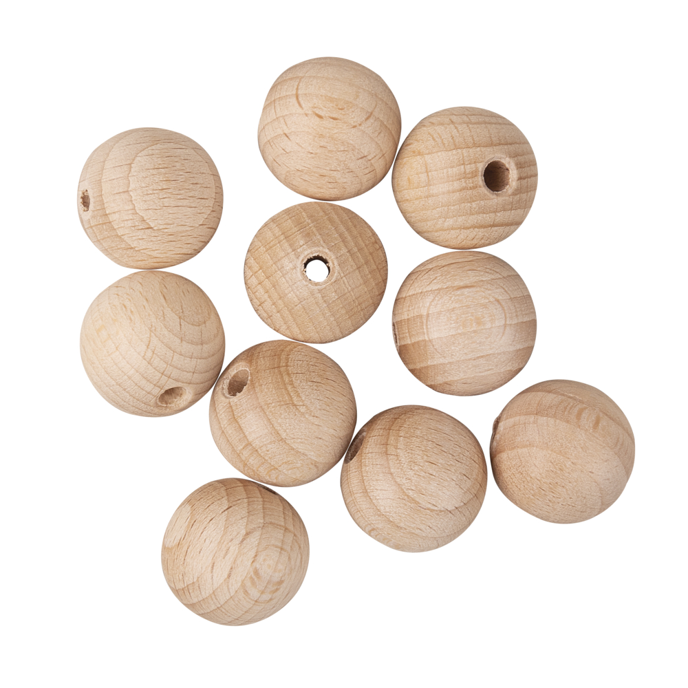 Rayher 15mm Rohholz-Kugeln Mit 4mm Bohrung – Perfekt Zum Basteln, Schmuckmachen & DIY-Projekte
