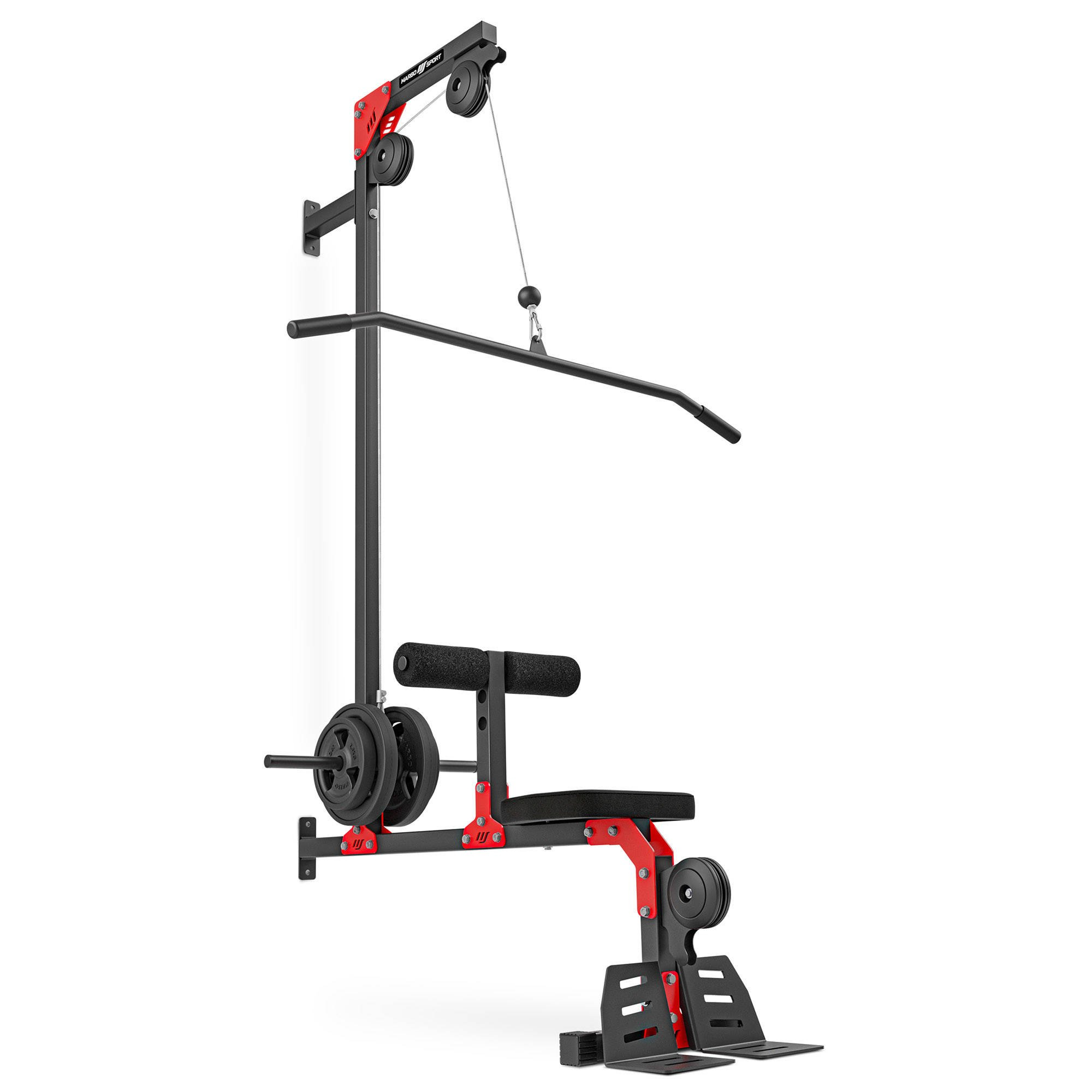 Sistema Di Fissaggio Con Moschettone E Perno Di Caricamento Per LAT Pulldown, Pesi Olimpici/standard, Fino A 100kg