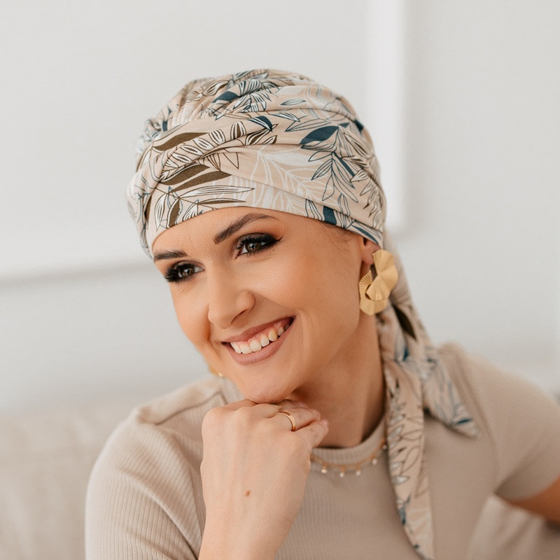 Bonnet Turban Chimio Femme - 3 Pièces Taille Unique (beige, Gris, Vert) - Protection Douce Et Style élégant