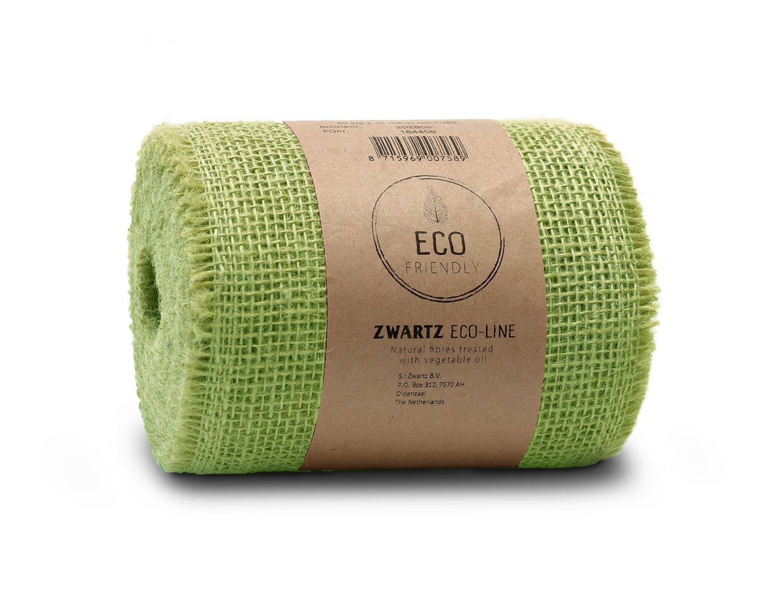 Jute Tischband Kiwigrün 15cm x 10m-Vorteilsrolle