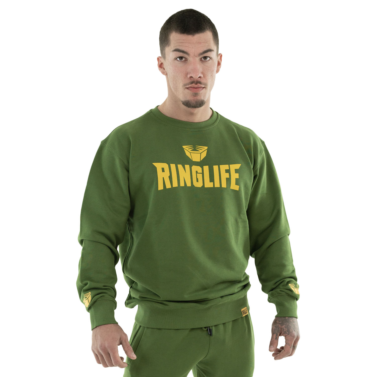 RINGLIFE Sweatshirt, Logo, green-yellow, L L 2000003-3