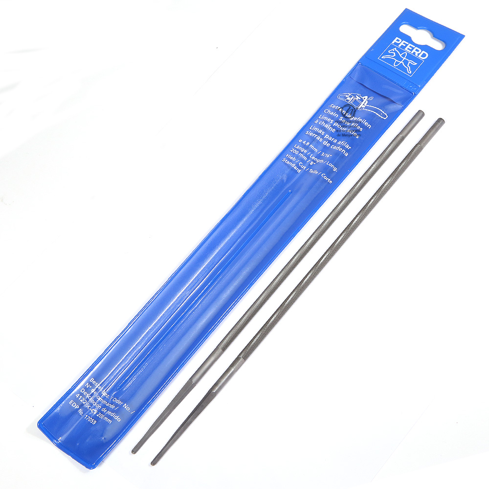 Lime Ronde 4.8mm Sourcing Map Lot De 3 Limes Affûtage Chaîne Tronçonneuse 4.8mm | Acier Carbone Poignée Plastique Accessoire Bricolage