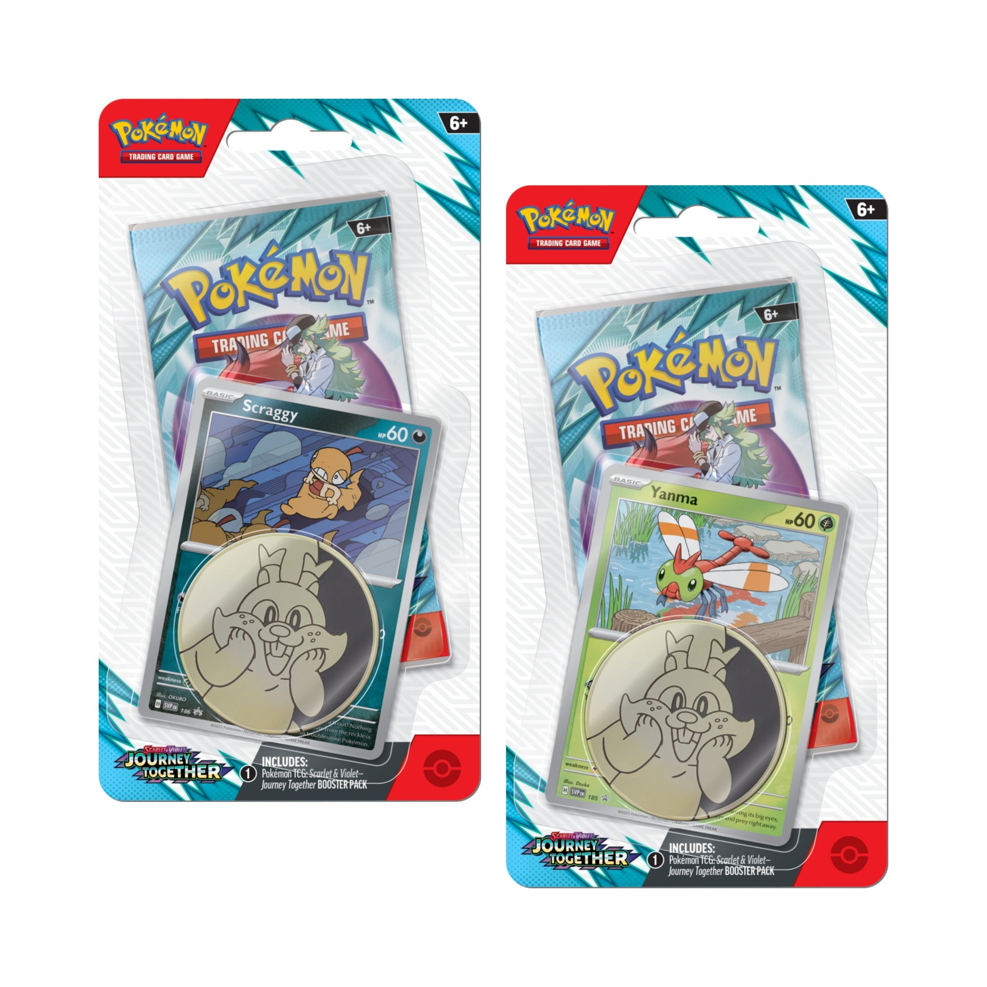 Pokémon TCG Journey Together – Checklane Blister (2-Pack)