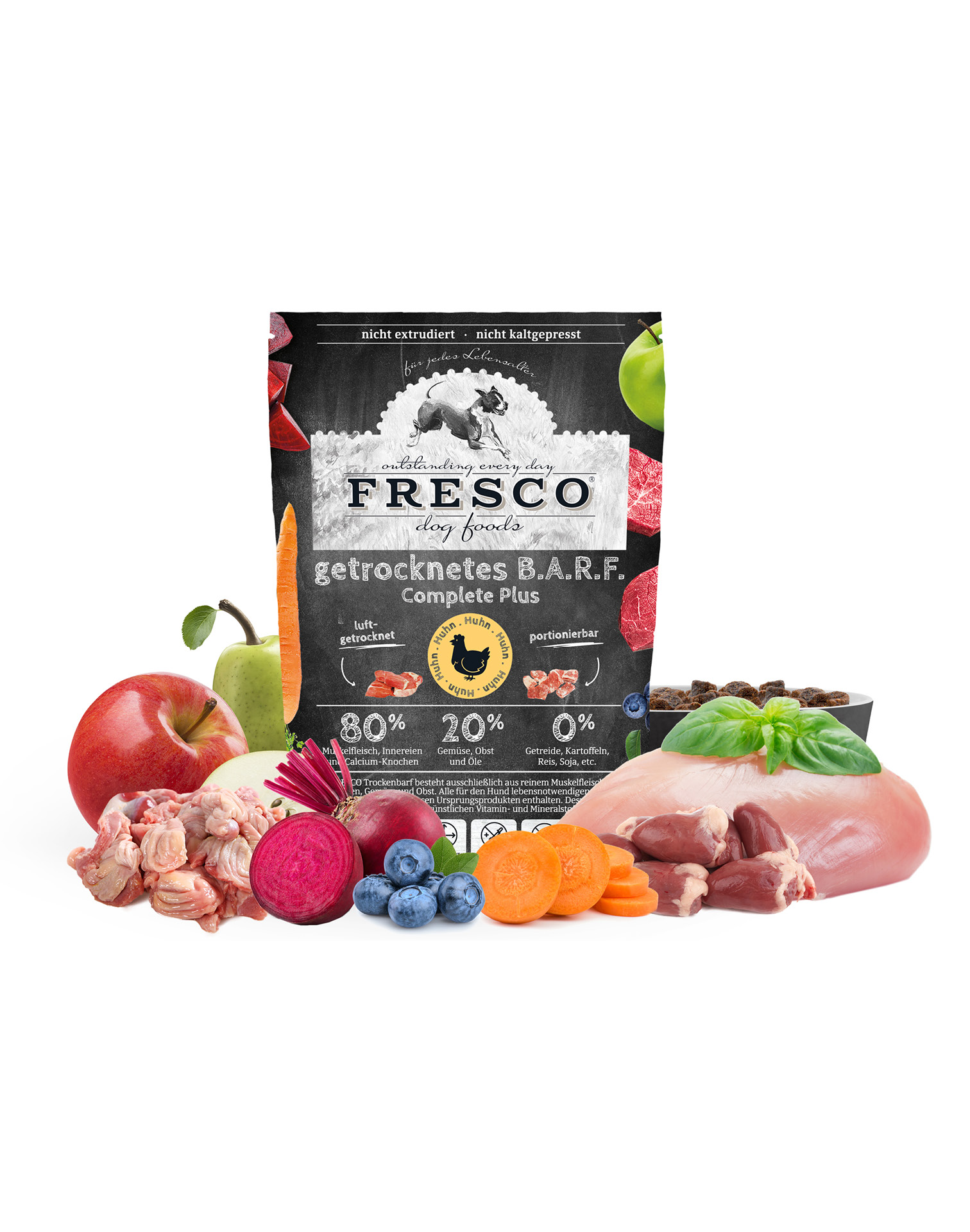 ALLEVA Natural Trockenfutter – Huhn & Kürbis Für Erwachsene Hunde, 2 Kg, Super Premium