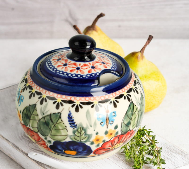 Sugar bowl 0,3l Boleslawiec ceramic
