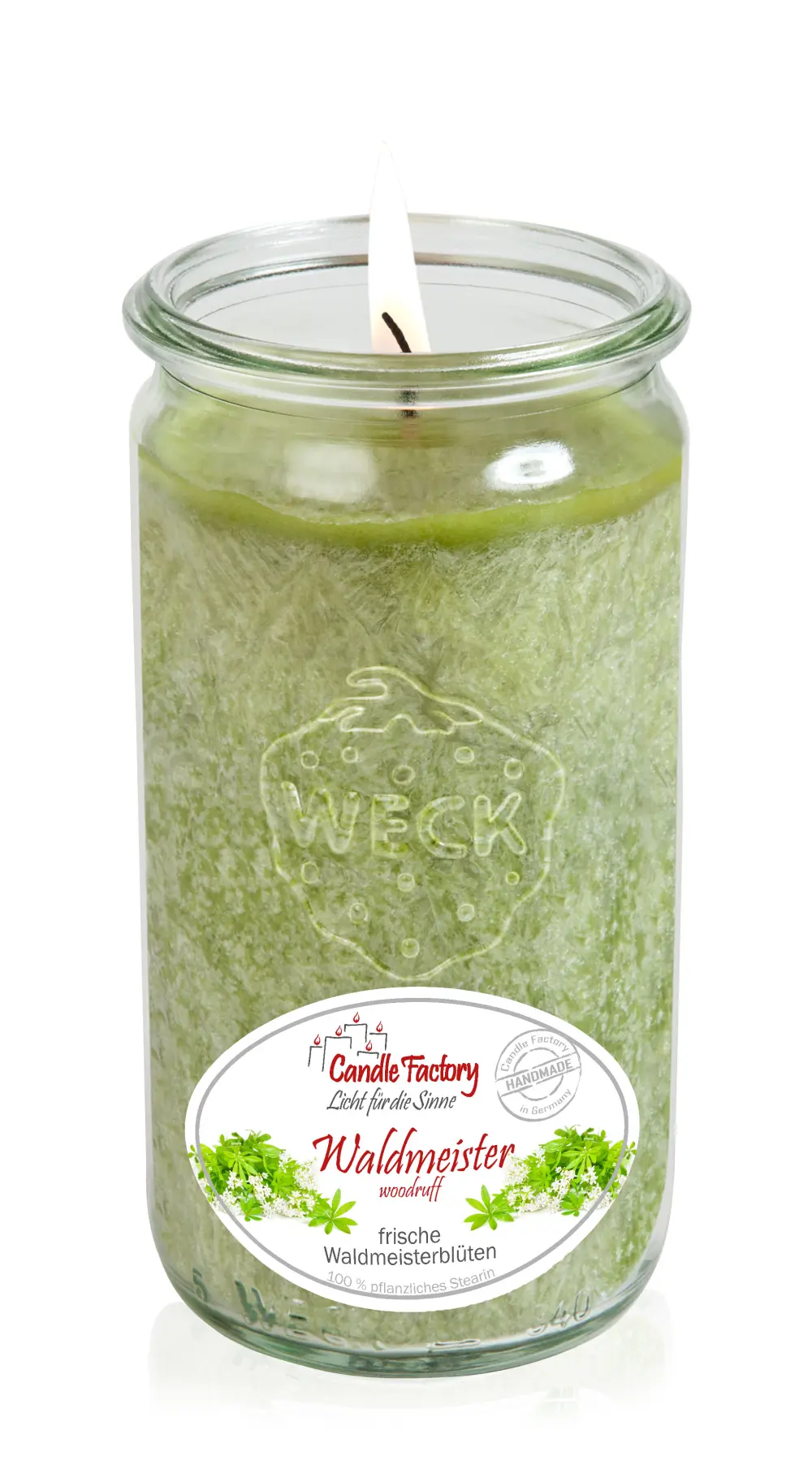 Duftkerze Waldmeister im wiederverwendbaren Weck® Glas