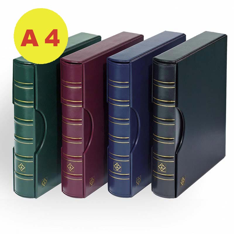 Prophila - Reliure Et Pochettes Pour Cartes Postales Et Billets - Format A6 - Album à Anneaux - Protection Transparente - Brun Élégant