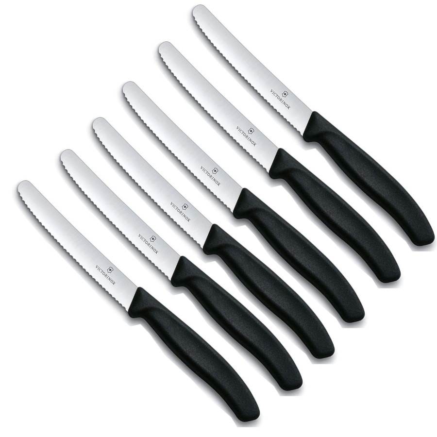Set Di 6 Coltelli Da Tavola Neri 4803N.11 - Acciaio Inox Resistente Alla Ruggine - 2