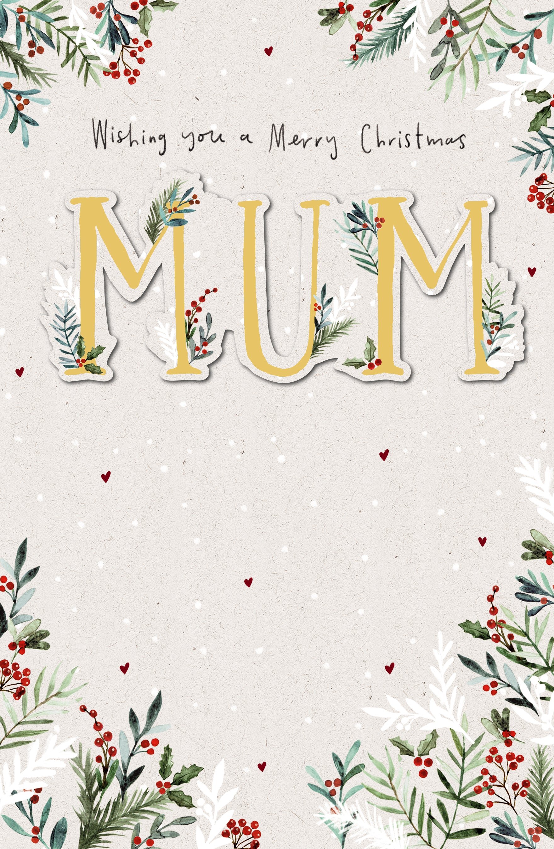 Merry Christmas Mum Special Embellished Christmas Card – Love Kate's