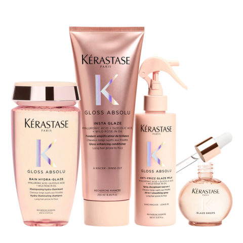 Kerastase Gloss Absolu Shampoo 250ml Conditioner 250ml Milk 190ml