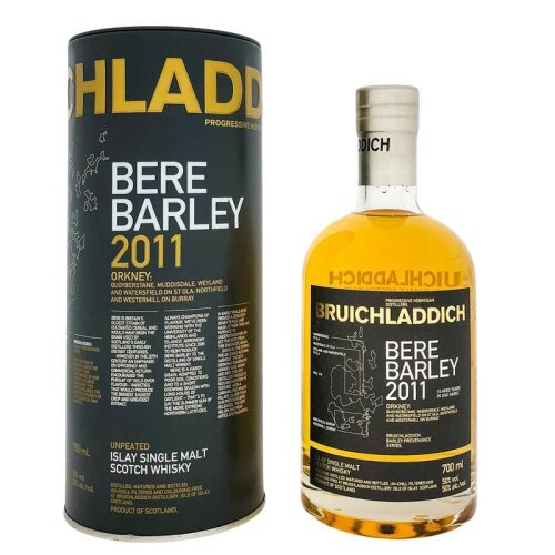 Bruichladdich Bere Barley 2011 700ml + Box 50% Vol., 67,79 €