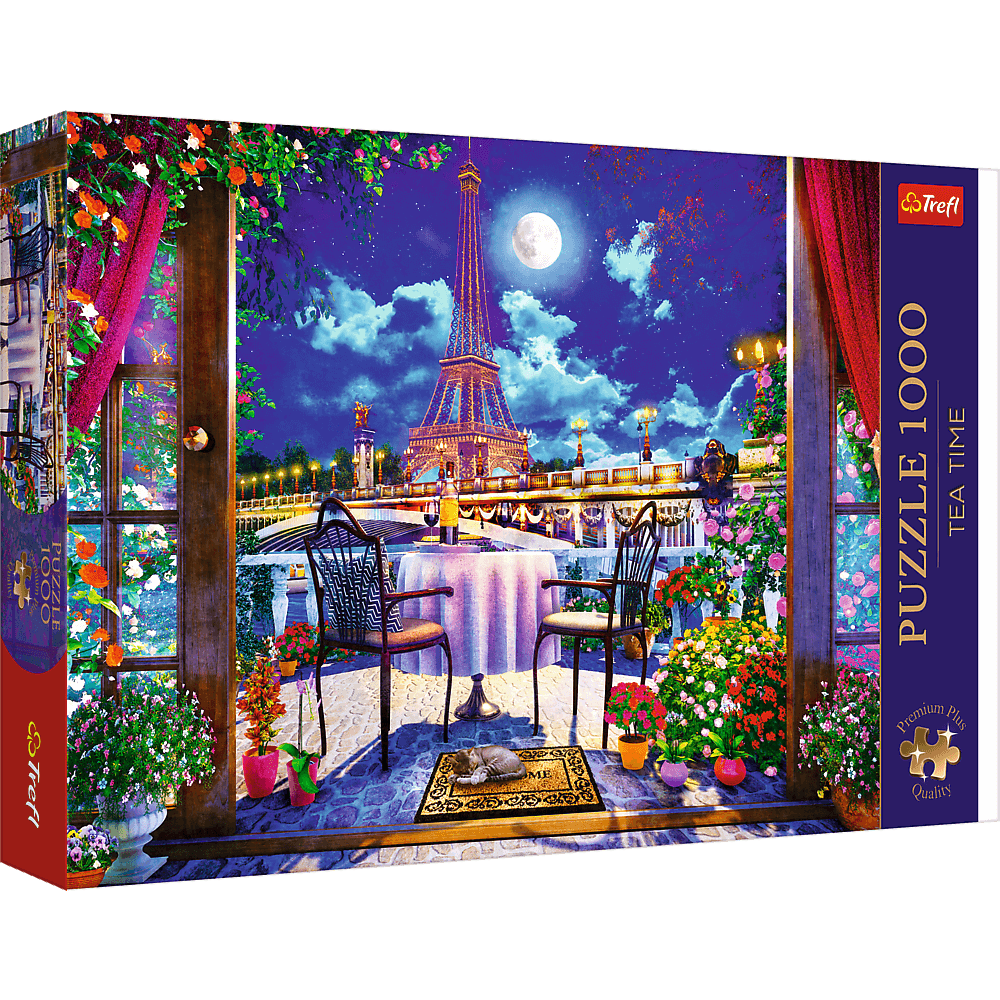 Puzzle Premium Plus Quality 1000 el. Tea Time: Paryż w blasku