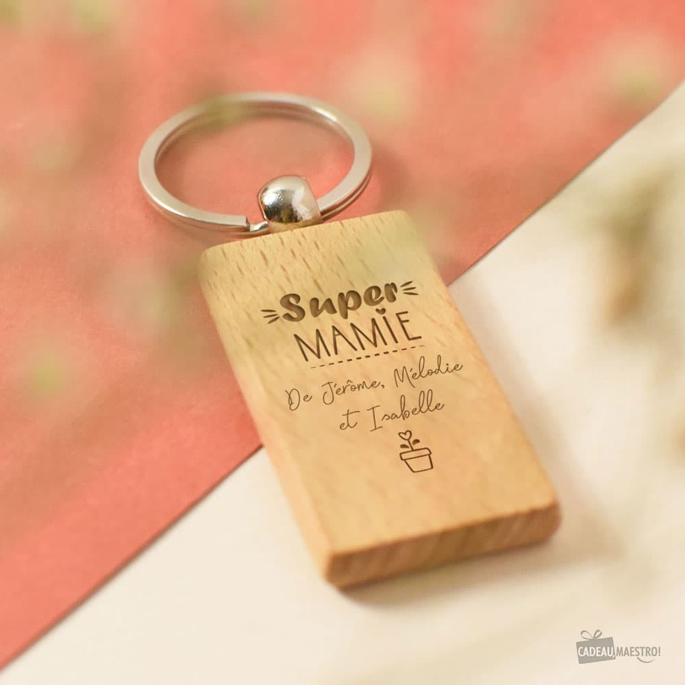 Syl'la Compagnon Porte Chéquier Simili cuir noir personnalisé Meilleure Mamie – Création by Syl'la