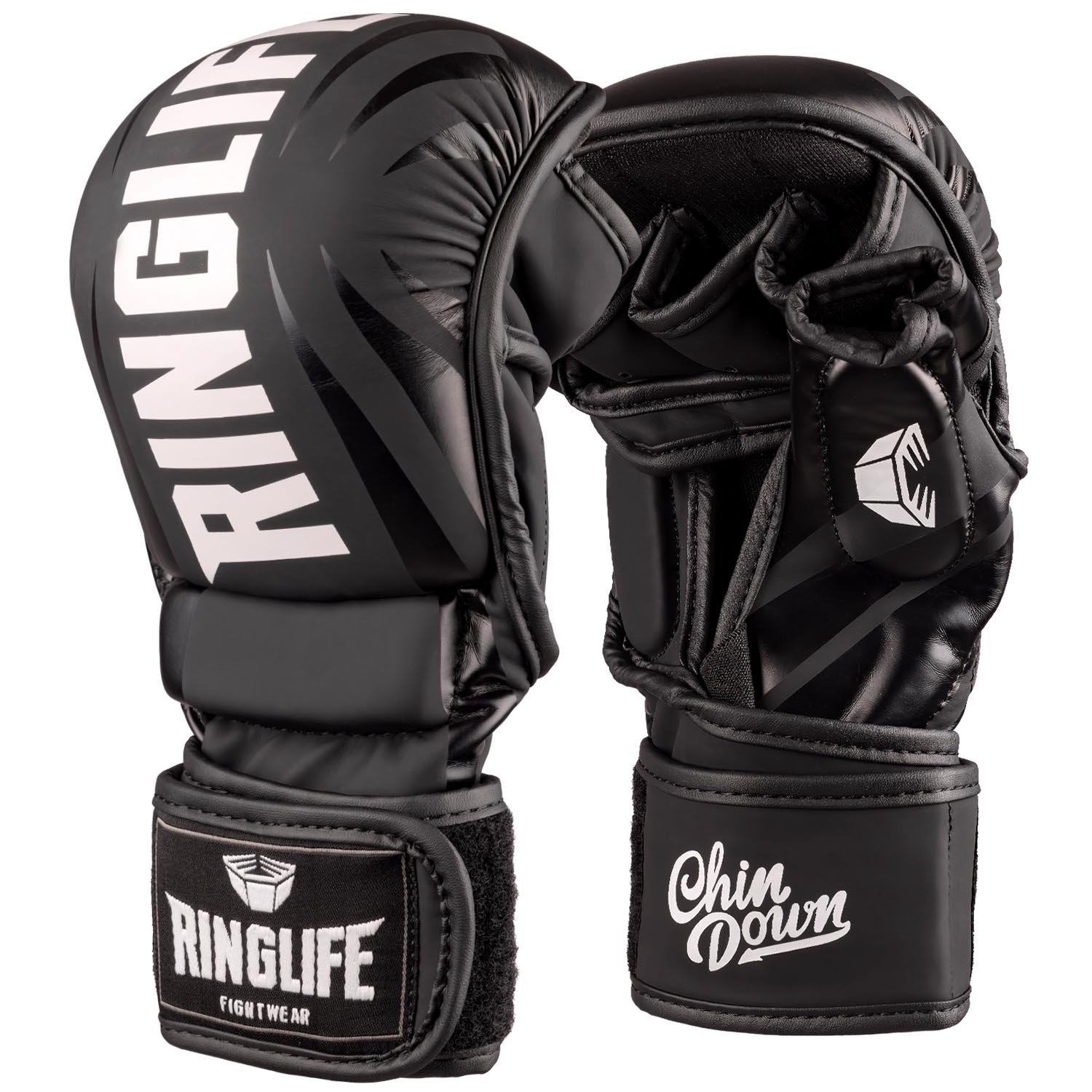 RINGLIFE MMA Sparring Gloves black-white L Boxing Gloves
