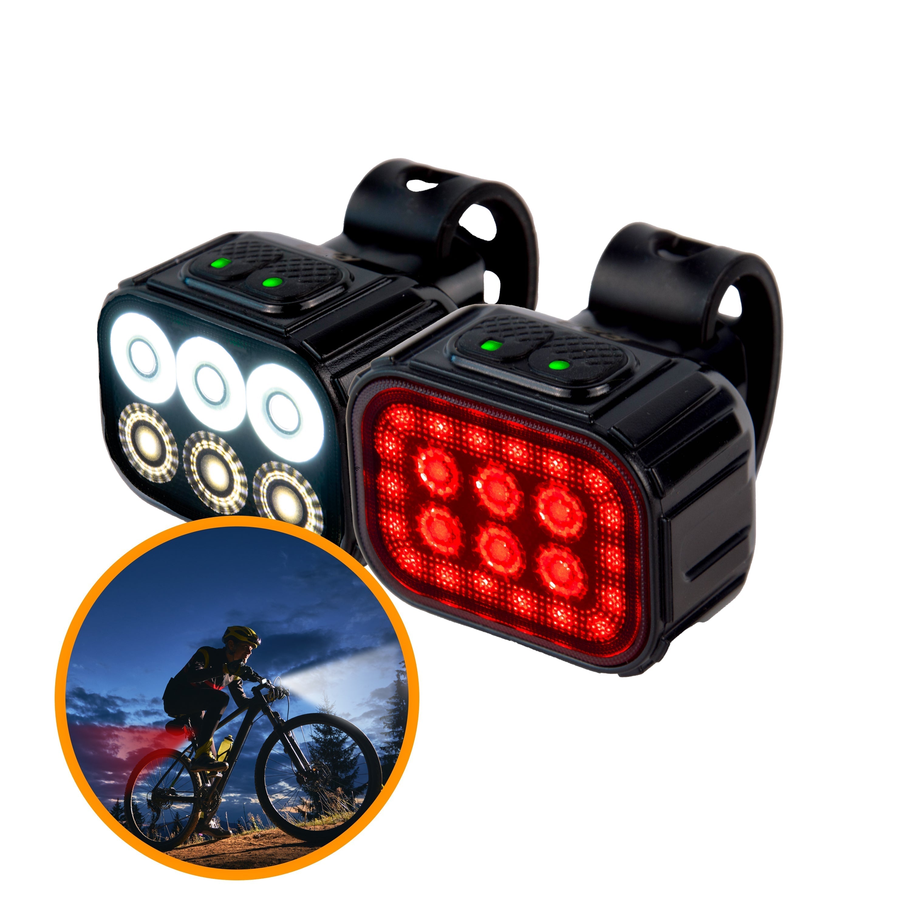 Led Light Set Rechargeable Mtb Lights SKY-TOUCH Bike Light Set USB