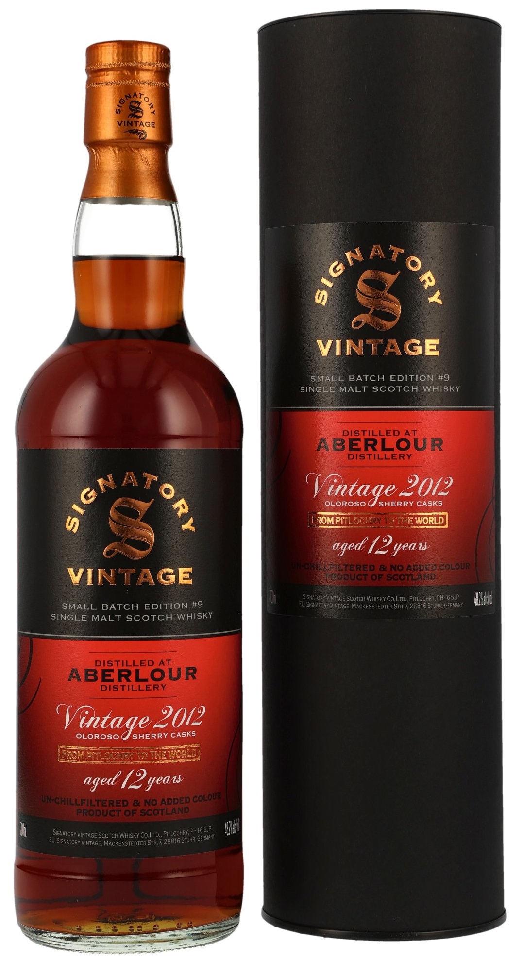 Aberlour 12 Jahre 2012/2024 Sherry Cask Signatory Small Batch