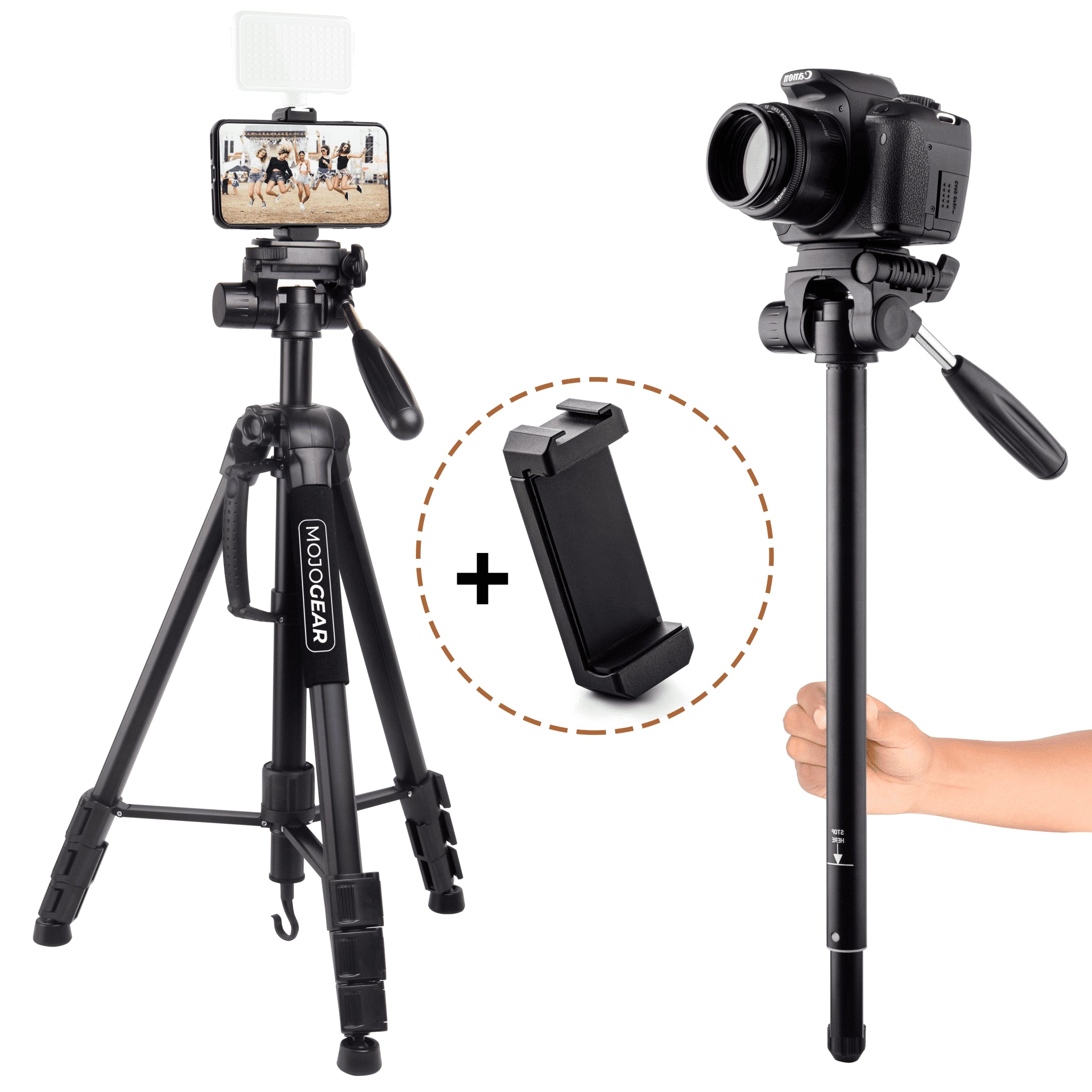 Flexibele Twist Statief Actie Camera Mount Houder Accessoires, Reizen Draagbare Mini Telefoon Statief, IPhone Stand voor Filmen, Selfie Statief voor GoPRO, Smartphone, Videolamp
