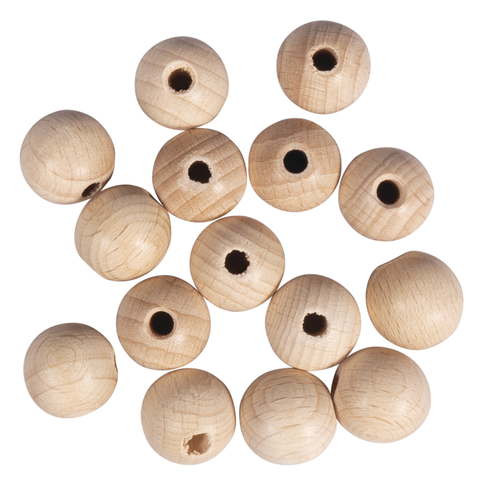 Rayher 15mm Rohholz-Kugeln Mit 4mm Bohrung – Perfekt Zum Basteln, Schmuckmachen & DIY-Projekte