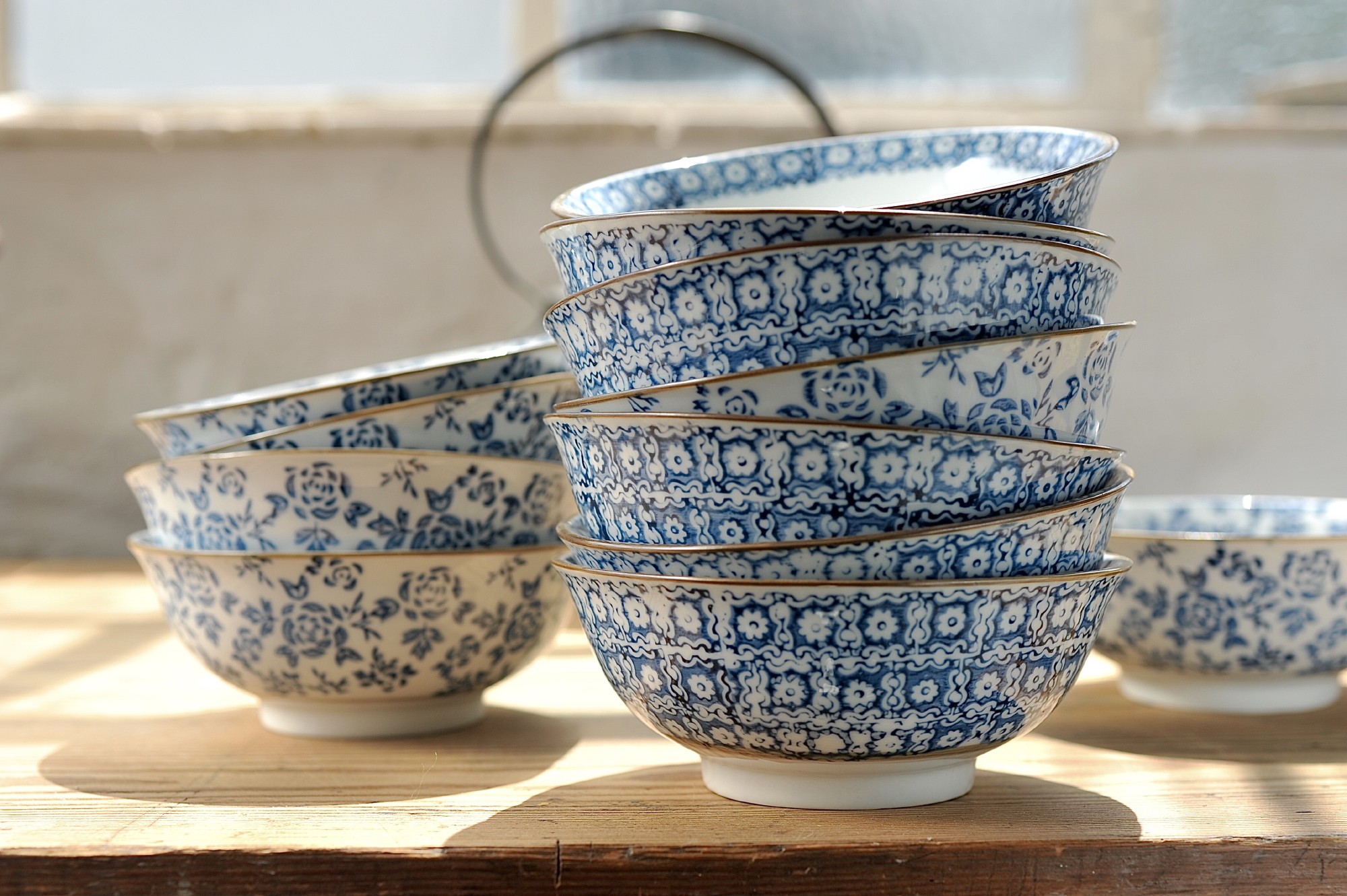 Cosy & Trendy 4er-Set Suppenschalen Aus Porzellan Quintana, Blau, 45 Cl – Spülmaschinenfest, Ø 13,5