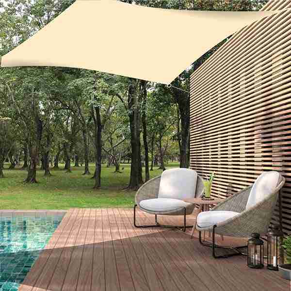 Ankuka Tenda A Vela 3x4m Arancione – Ombreggiante Impermeabile Per Giardino, Terrazza, Campeggio