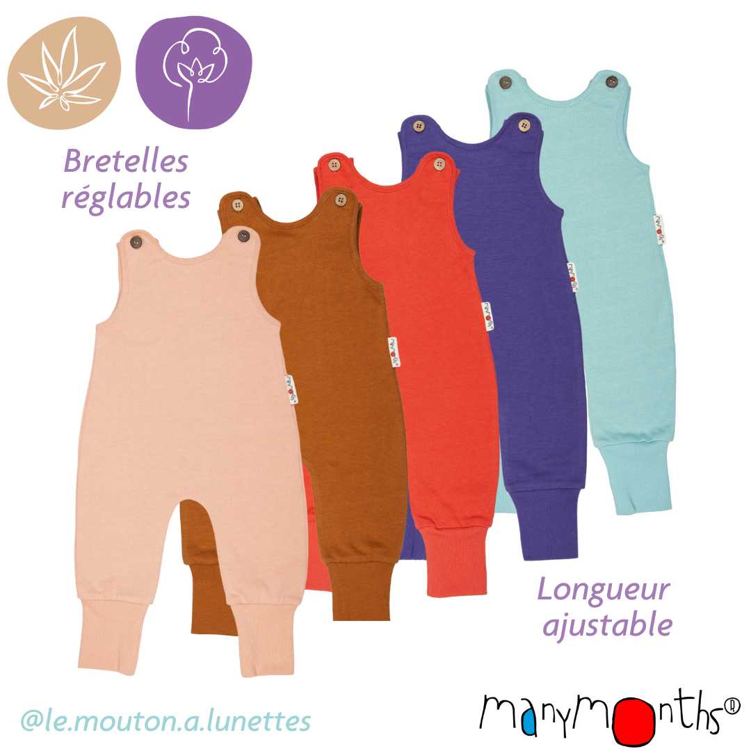 Salopette évolutive bébé chanvre Playsuit ManyMonths – Le Mouton